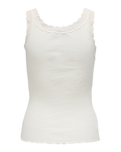 Only - Sara Sharai Lace Tank Top - Cloud Dancer 